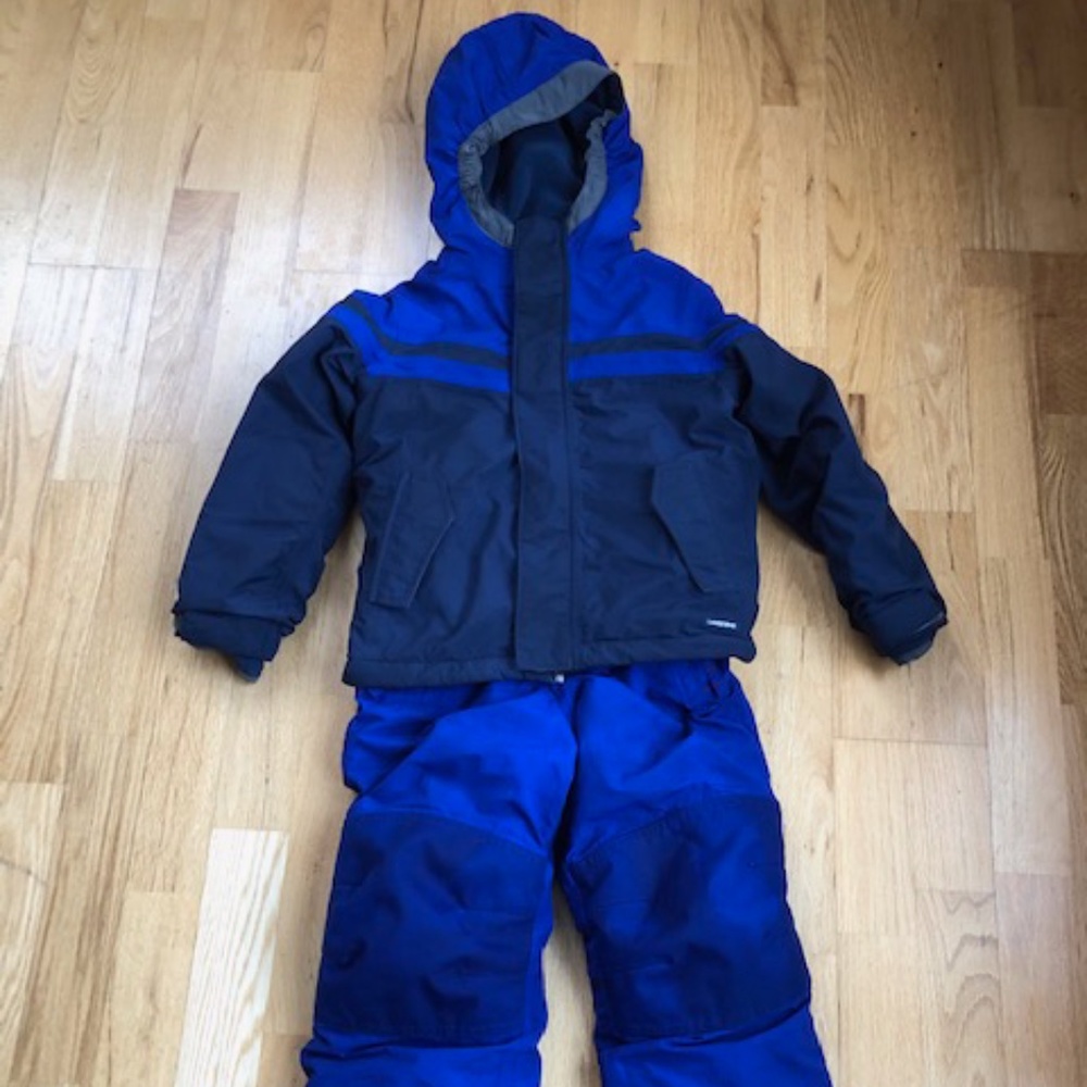 NEW Lands End Squall Boys 5/6 Jacket & 6 Snowbibs